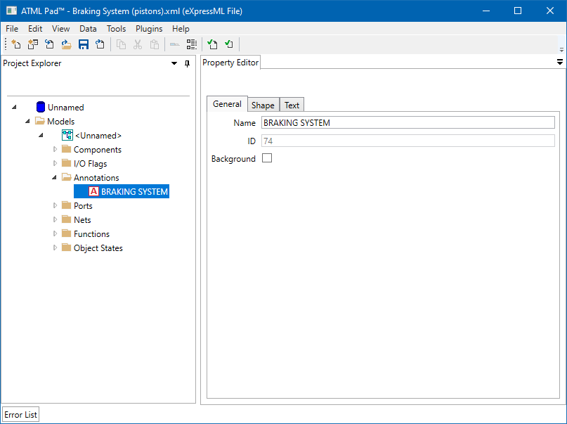 eXpressML loaded in ATML Pad